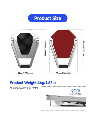 Soporte de Laptop Ergonómico HYDOOD Plegable 11.6-17" Plata