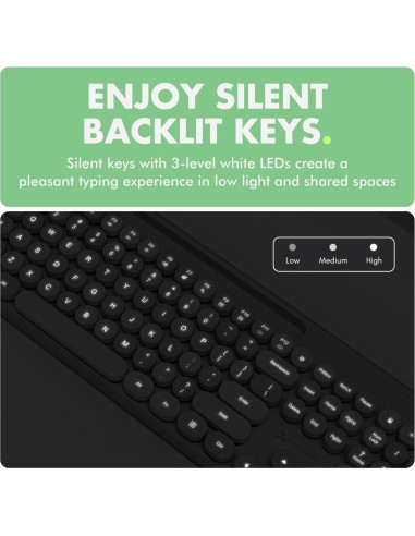 Combo Teclado y Ratón X9 Retro Iluminado Pastel Verde