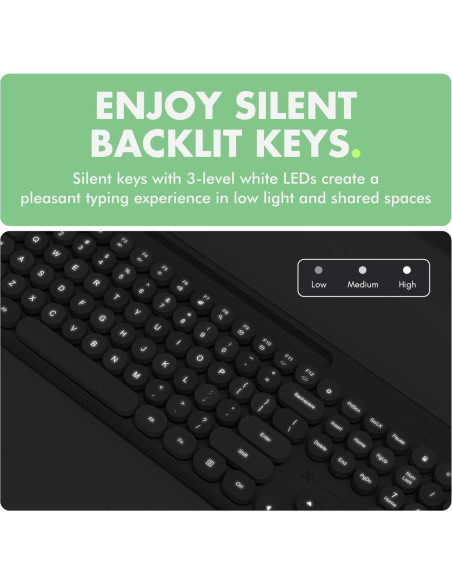 Combo Teclado y Ratón X9 Retro Iluminado Pastel Verde