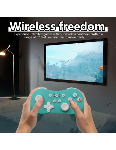 Controlador Pro Inalámbrico Suifaqi para Nintendo Switch Verde