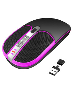 Ratón Inalámbrico Ergonomico TONGLIYUAN DM-106 Negro LED RGB