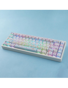 Conjunto de Teclas Kawaii PBT Tyrixki 136 Teclas Cherry MX 2