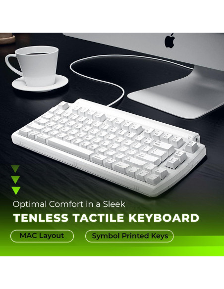Teclado Táctil Pro Matias USB 2.0 Compacto para Mac