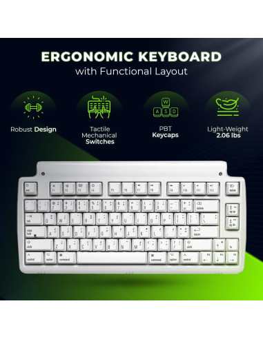 Teclado Táctil Pro Matias USB 2.0 Compacto para Mac