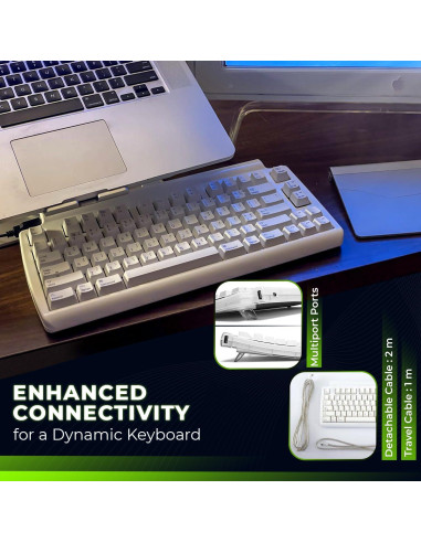 Teclado Táctil Pro Matias USB 2.0 Compacto para Mac