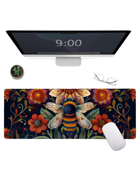 Alfombrilla de Ratón Grande MIEPOS Abeja 80x30 cm Antideslizante