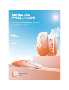 Ratón Inalámbrico RAPIQUE R306 Naranja Degradado 1600 DPI 2