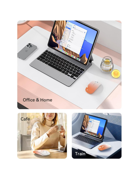 Ratón Inalámbrico RAPIQUE R306 Naranja Degradado 1600 DPI