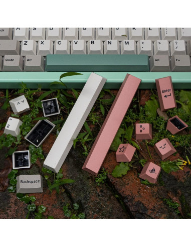 Juego de Teclas Mintcaps 9009 Gris Beige 192 Teclas Cherry