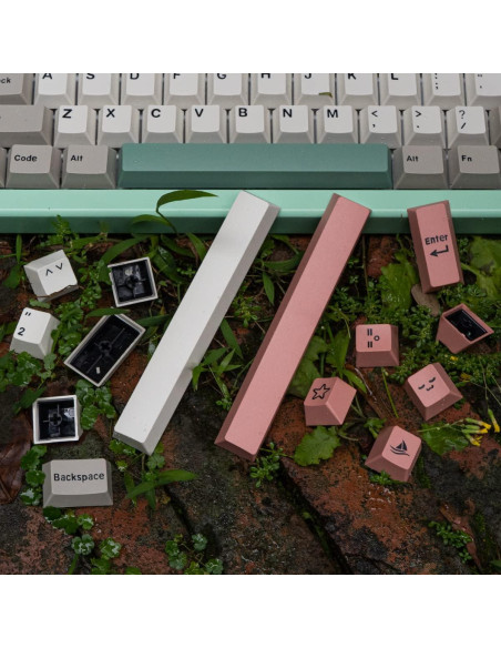 Juego de Teclas Mintcaps 9009 Gris Beige 192 Teclas Cherry