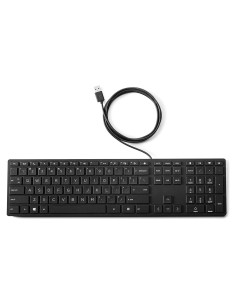 Lote de 2 Teclados de Escritorio con Cable HP 320K - Ergonomía y Diseño Silencioso