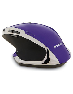 Ratón Ergonómico Inalámbrico Verbatim 8 Botones LED Púrpura
