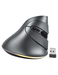 Ratón Inalámbrico Vertical Ergonómico Samudgate RGB 4 DPI