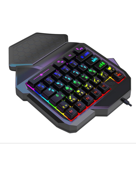 Teclado Mecánico LED Ergonómico JSGHGDF 35 Teclas para PC