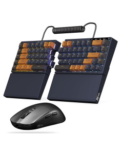 Combo Teclado Ergonómico Dividido RK S70 + Ratón Inalámbrico M3