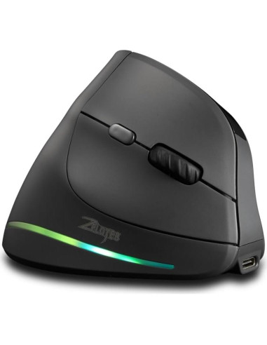 Mouse Vertical Inalámbrico Bluetooth Zelotes F35C 4000 DPI