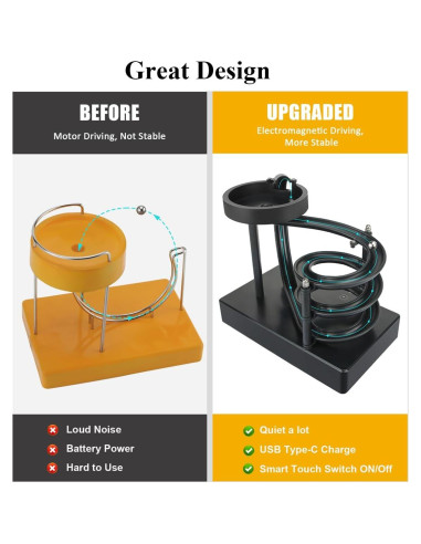 Máquina de Movimiento Perpetuo Gecdgzs - Juguete Educativo Negro