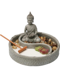 Kit Jardín Zen Mini Nature's Mark para Escritorio 15.24 cm 2