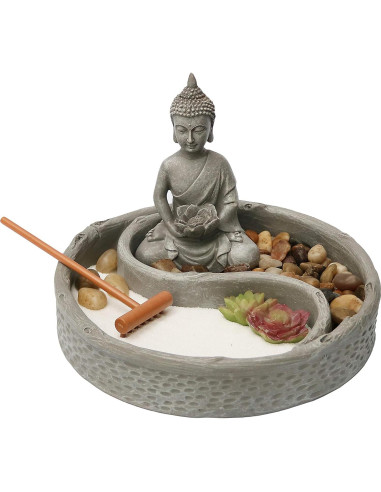 Kit Jardín Zen Mini Nature's Mark para Escritorio 15.24 cm