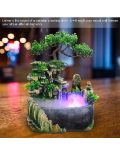 Fuente de Agua Interior SURPRIZON con Luz LED y Bomba 1.4kg 2