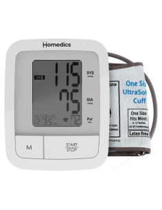 Monitor de Presión Arterial Automático HoMedics BPA-945, 60 Memorias