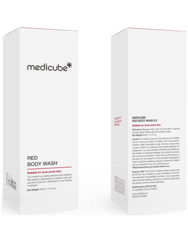 Medicube Lavado Corporal 414 ml - Limpiador Hidratante con Ácido Salicílico y Niacinamida