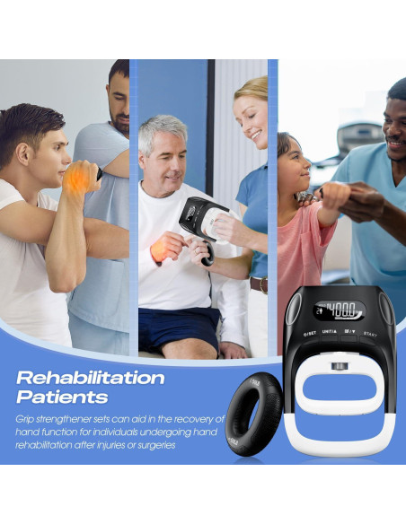 Dinamómetro de mano digital Uthpra 2 en 1 con anillo de resistencia