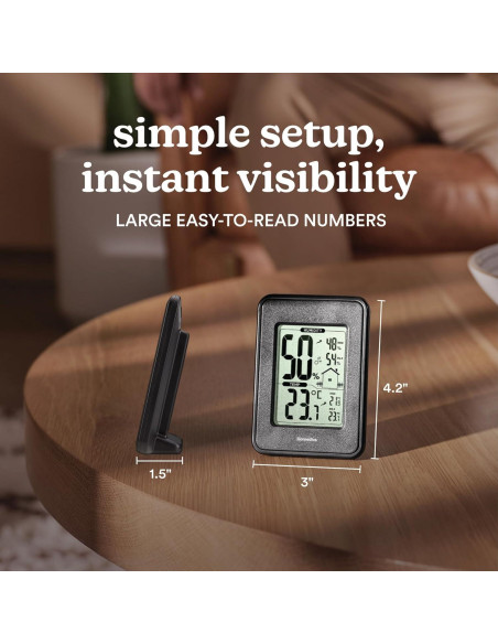 Homedics HM100 Monitor de Humedad Interior Digital