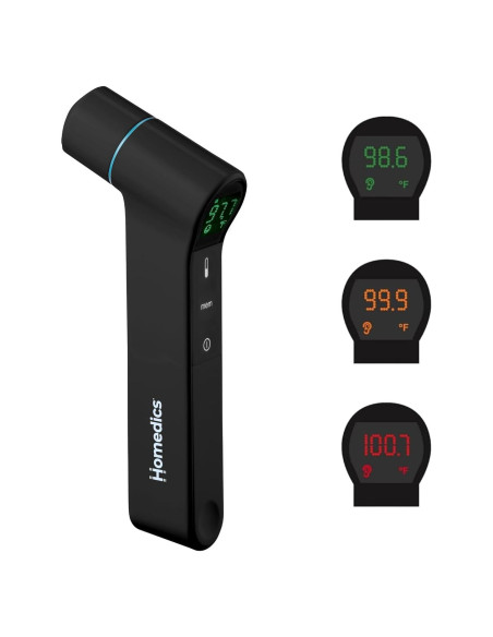 Termómetro Infrarrojo Dual HoMedics TIE-300-BK, 1s, Sin Contacto
