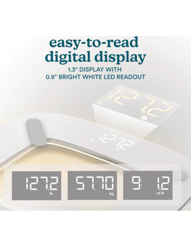 Báscula Digital Inteligente Homedics SCL-BBC200-WT 13 Métricas