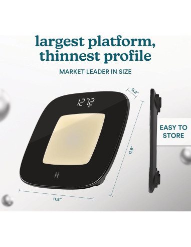 Báscula Digital de Baño Homedics SCL-B100BK, 30x30cm, 181kg