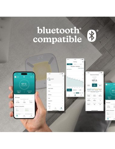 Báscula Digital Inteligente Homedics SCL-BBC200-WT 13 Métricas