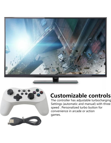 Controlador Inalámbrico Pro GRABOTE para Nintendo Switch - Blanco
