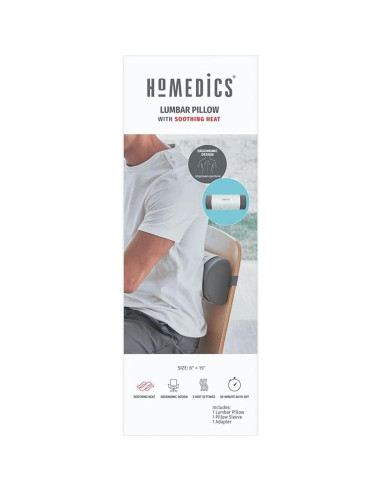 Almohada Lumbar Ergonómica HoMedics HCS-51-GY con Calor