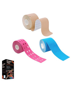 Cinta Kinesiológica Kreezy 3 Rollos Hipoalergénica