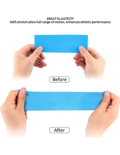 Cinta Kinesiológica Kreezy 3 Rollos Hipoalergénica 2