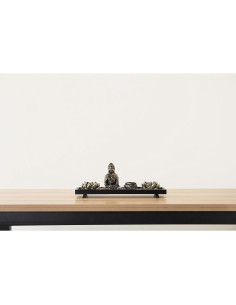 Kit de Jardín Zen de Escritorio MyGift con Buda y Velas 2