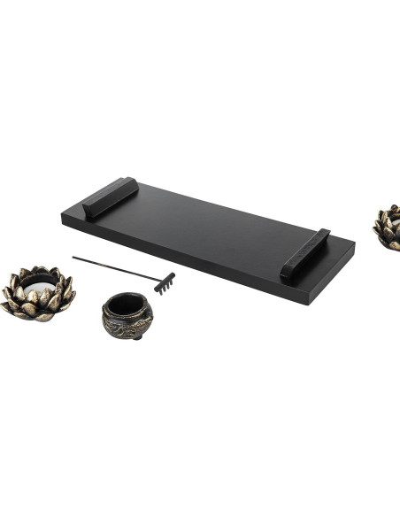 Kit de Jardín Zen de Escritorio MyGift con Buda y Velas
