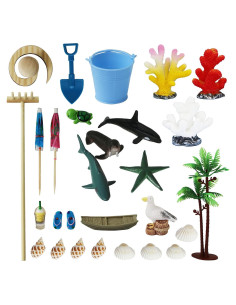 Kit de Accesorios de Jardín Zen de Playa JJJ Arts 28 Piezas