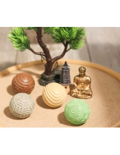 Esferas Cobozen Akka Naturals para Jardín Zen - 4 Bolas 2