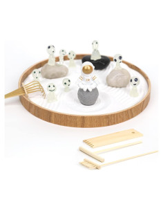 Kit Jardín Zen de Escritorio FOLKOR LIFE con Astronauta y Extraterrestres