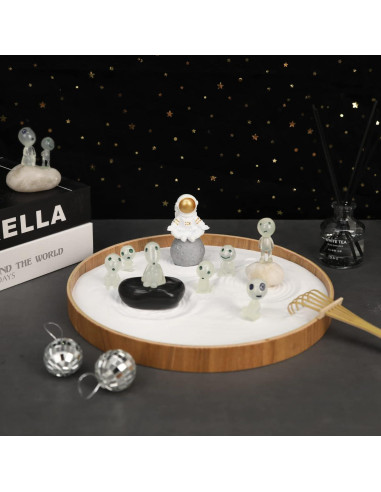 Kit Jardín Zen de Escritorio FOLKOR LIFE con Astronauta y Extraterrestres