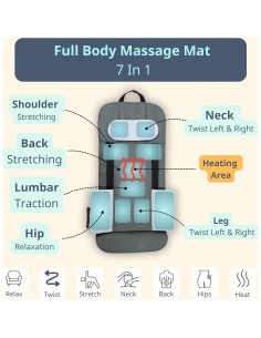 Masajeador de Estiramiento Masajeo con Calor 130x64.8cm 2