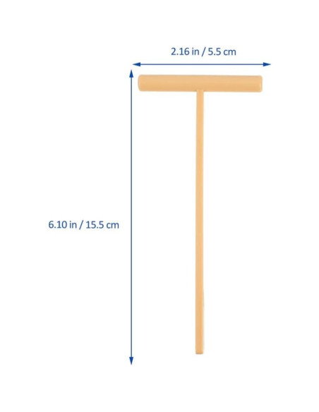 Kit de Rastrillo de Jardín Zen STOBOK Mini 6 Piezas Amarillo
