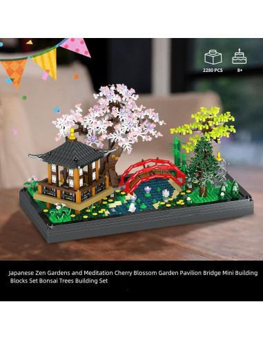 Kit de Construcción Jardín Zen Kanglejia 2280 Piezas