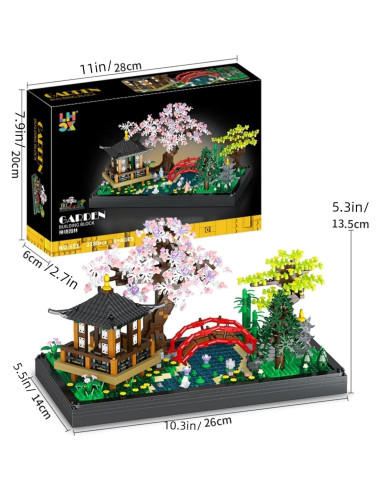 Kit de Construcción Jardín Zen Kanglejia 2280 Piezas