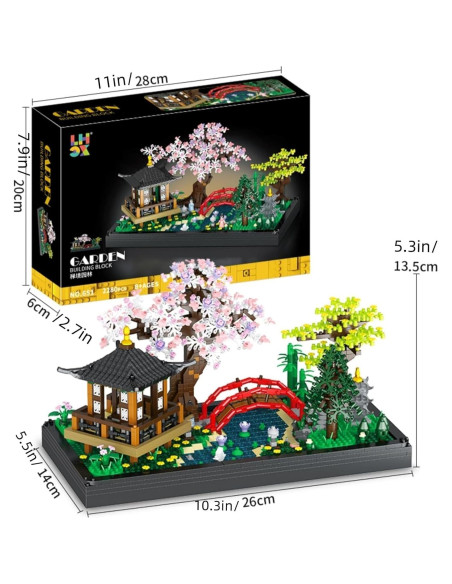 Kit de Construcción Jardín Zen Kanglejia 2280 Piezas Kit de Construcción Jardín Zen Kanglejia 2280 Piezas