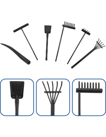 Set de 6 Rastrillos Zen de Arena NUOBESTY para Meditación