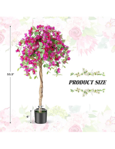 Árbol Artificial Bugambilia Safeplus 135 cm con Maceta