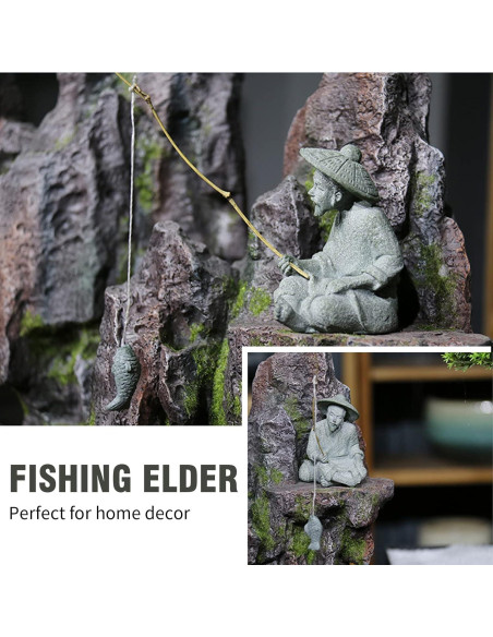 Estatuas de Pescadores en Arenisca DUZFOREI - Decoración Zen